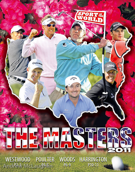 iPad cover artwork created for the Masters Golf 2011. News of the World Sport.