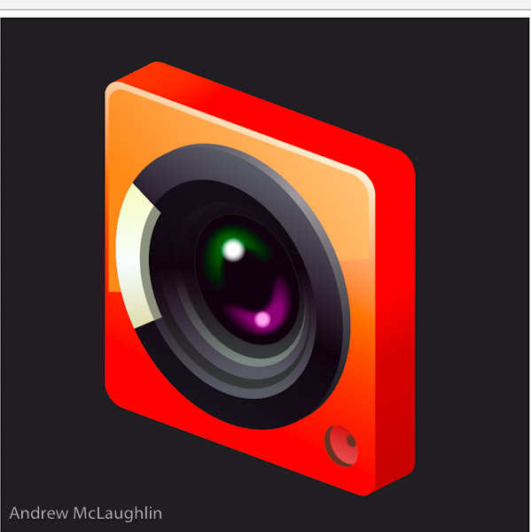 LG icon re-created in vector for LG advertising campaign