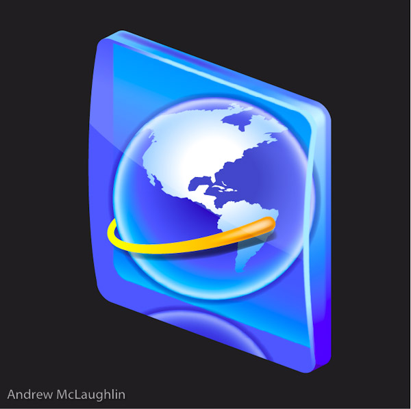 LG icon re-created in vector for LG advertising campaign